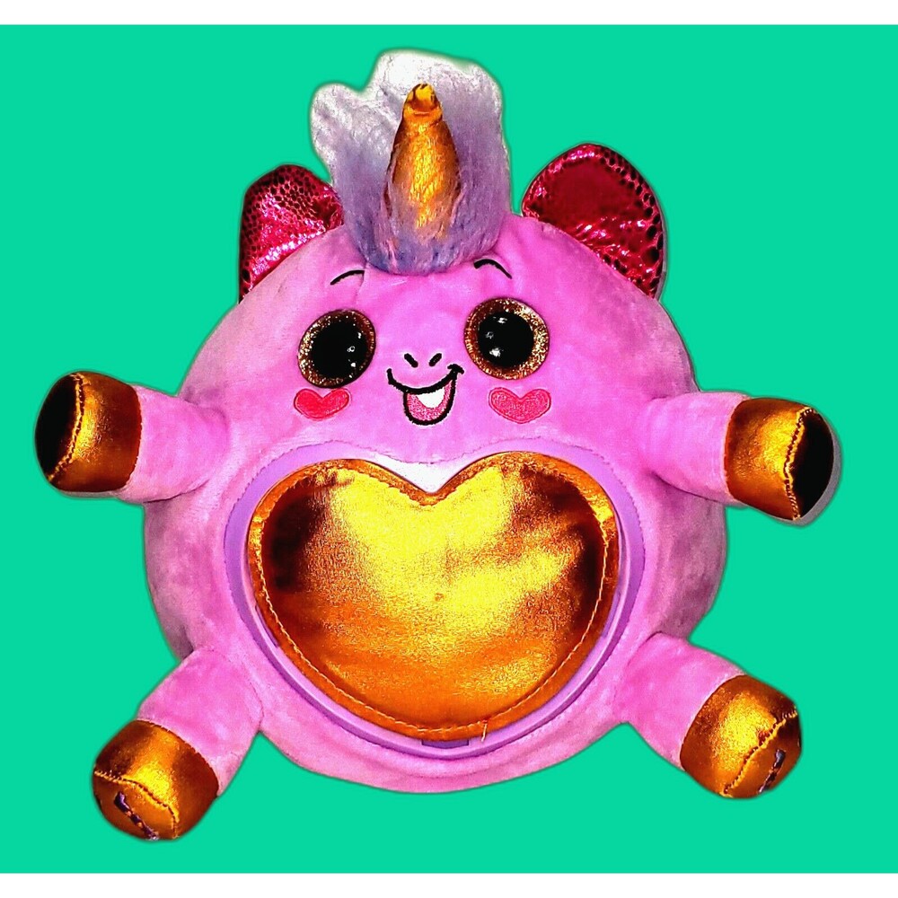 Rainbocorns Gold Heart Plush – Big Glitter Eyes – Zuru Stuffed Animal